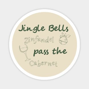 Christmas Wine Jingle Magnet